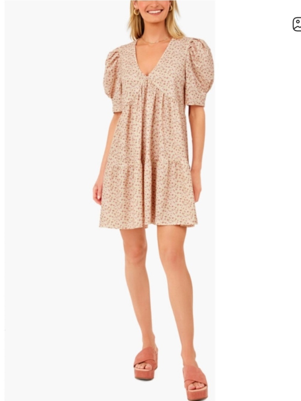 Hyacinth House Follie Puff
Sleeve Mini Dress